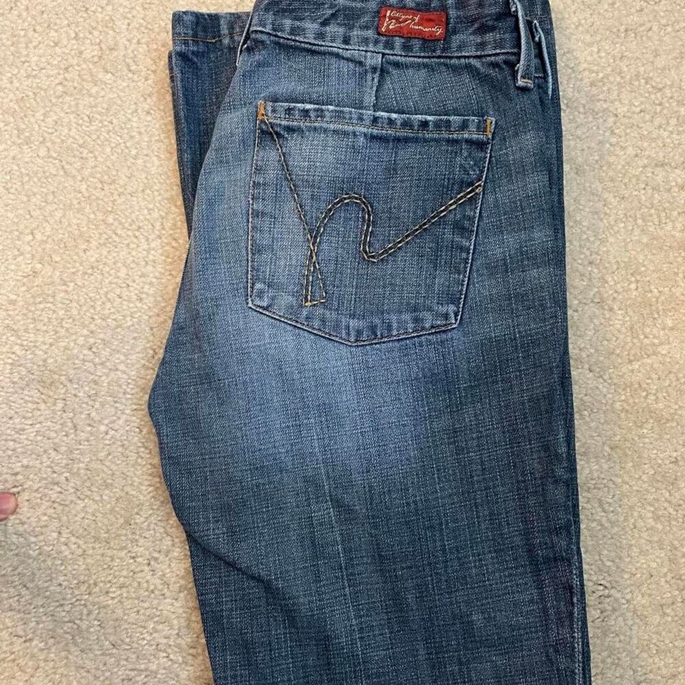Citizens-of-humanity Women's Blue and Navy Jeans